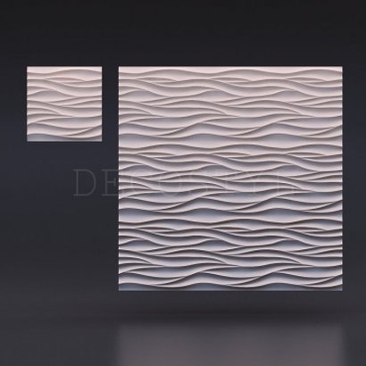 3D Decorative Polyurethane Wall Panels - Sharp Wave