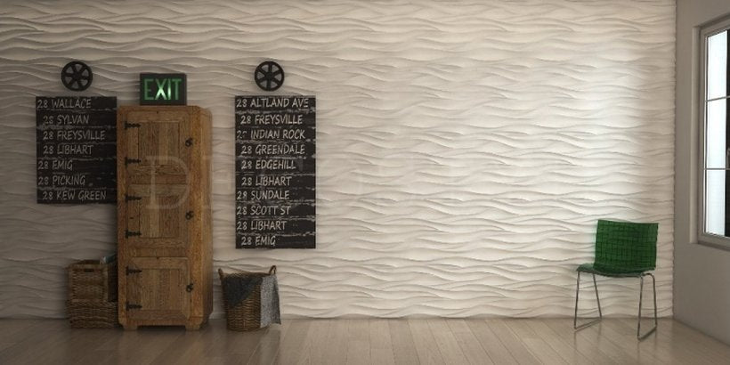 3D Decorative Polyurethane Wall Panels - Sharp Wave