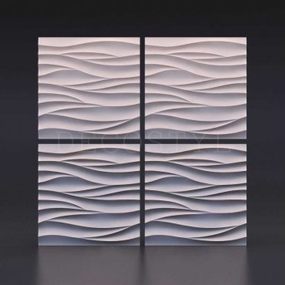3D Decorative Polyurethane Wall Panels - Sharp Wave