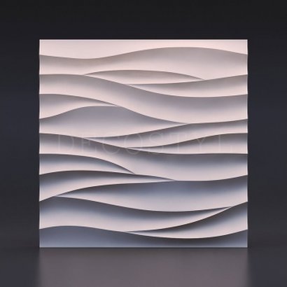 3D Decorative Polyurethane Wall Panels - Sharp Wave
