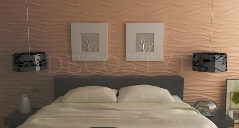 3D Decorative Polyurethane Wall Panels - Sharp Wave