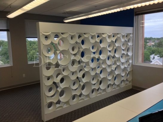 Quincy - decorative 3D wall partition made of plaster