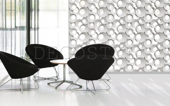 Quincy - decorative 3D wall partition made of plaster