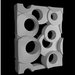 Quincy - decorative 3D wall partition made of plaster