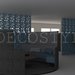 Quincy - decorative 3D wall partition made of plaster