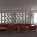 Quincy - decorative 3D wall partition made of plaster