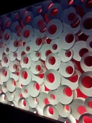 Quincy - decorative 3D wall partition made of plaster