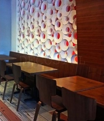 Quincy - decorative 3D wall partition made of plaster