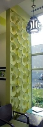 Quincy - decorative 3D wall partition made of plaster