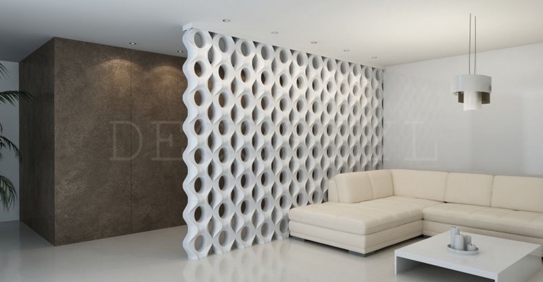 3D decorative plaster wall partition - Rexy