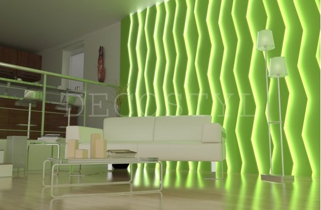 Decorative wall 3D light panels Lightsynthes