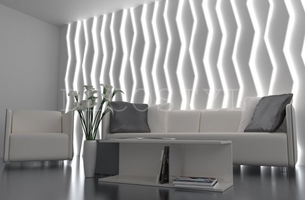 Decorative wall 3D light panels Lightsynthes