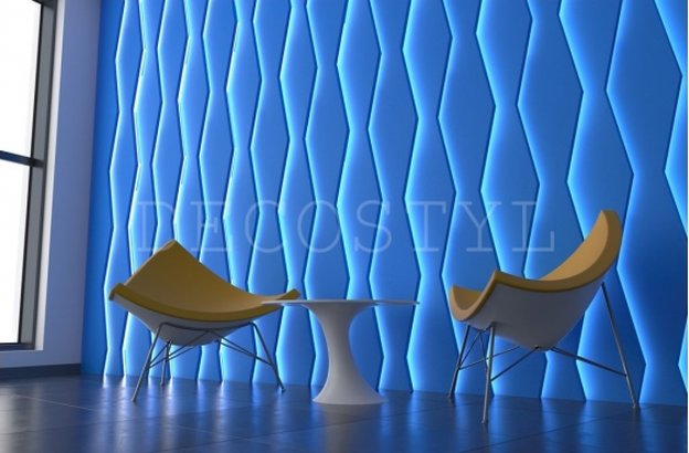 Decorative wall 3D light panels Lightsynthes