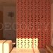 Weaver - decorative 3D wall partition made of plaster