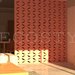 Weaver - decorative 3D wall partition made of plaster