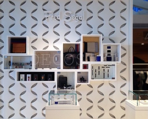 Weaver - decorative 3D wall partition made of plaster