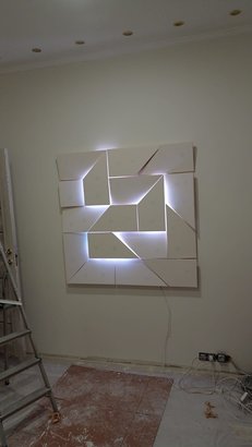 Decorative wall 3D light panels IQ