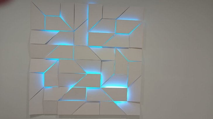 Decorative wall 3D light panels IQ