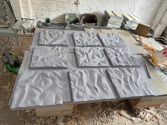 3D Decorative Gypsum Wall Panels - Elephant Rock