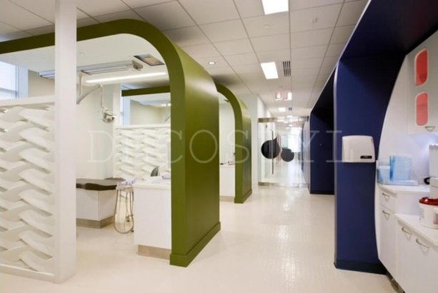 Zephyr - decorative 3D wall partition made of plaster