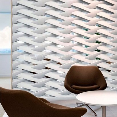 Zephyr - decorative 3D wall partition made of plaster