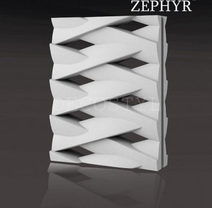 Zephyr - decorative 3D wall partition made of plaster