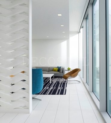 Zephyr - decorative 3D wall partition made of plaster