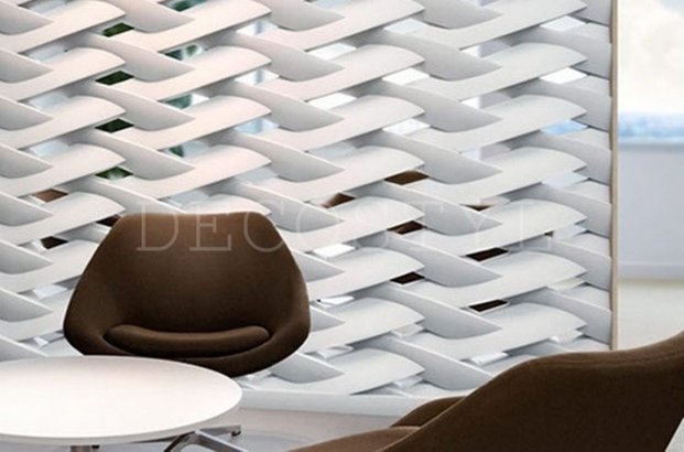 Zephyr - decorative 3D wall partition made of plaster