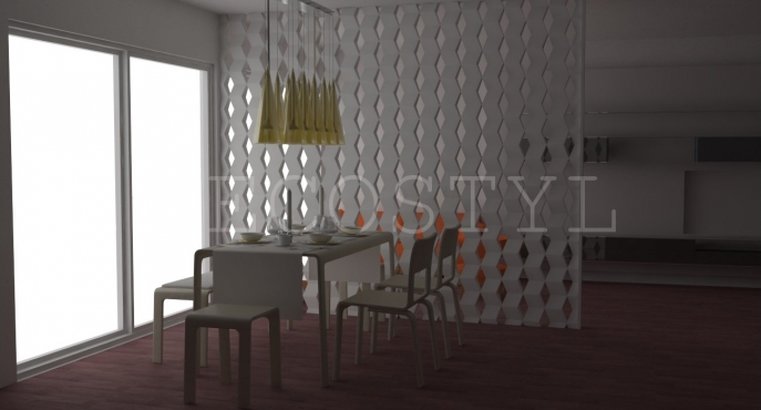 Ziggy - decorative 3d plaster partition